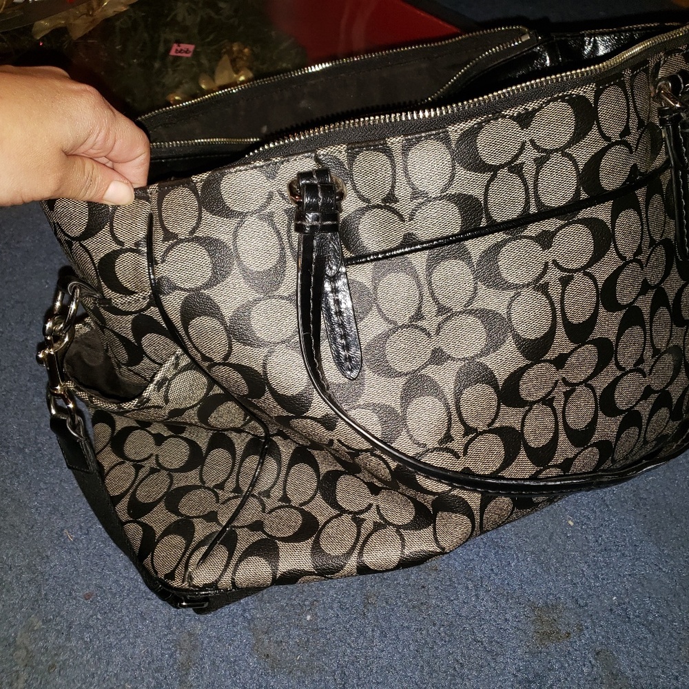 Authentic coach diaper bag